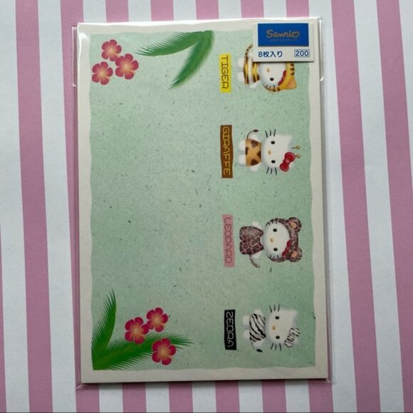 Other - Vintage Sanrio Hello Kitty Animal POne Sizetcard set - 1999